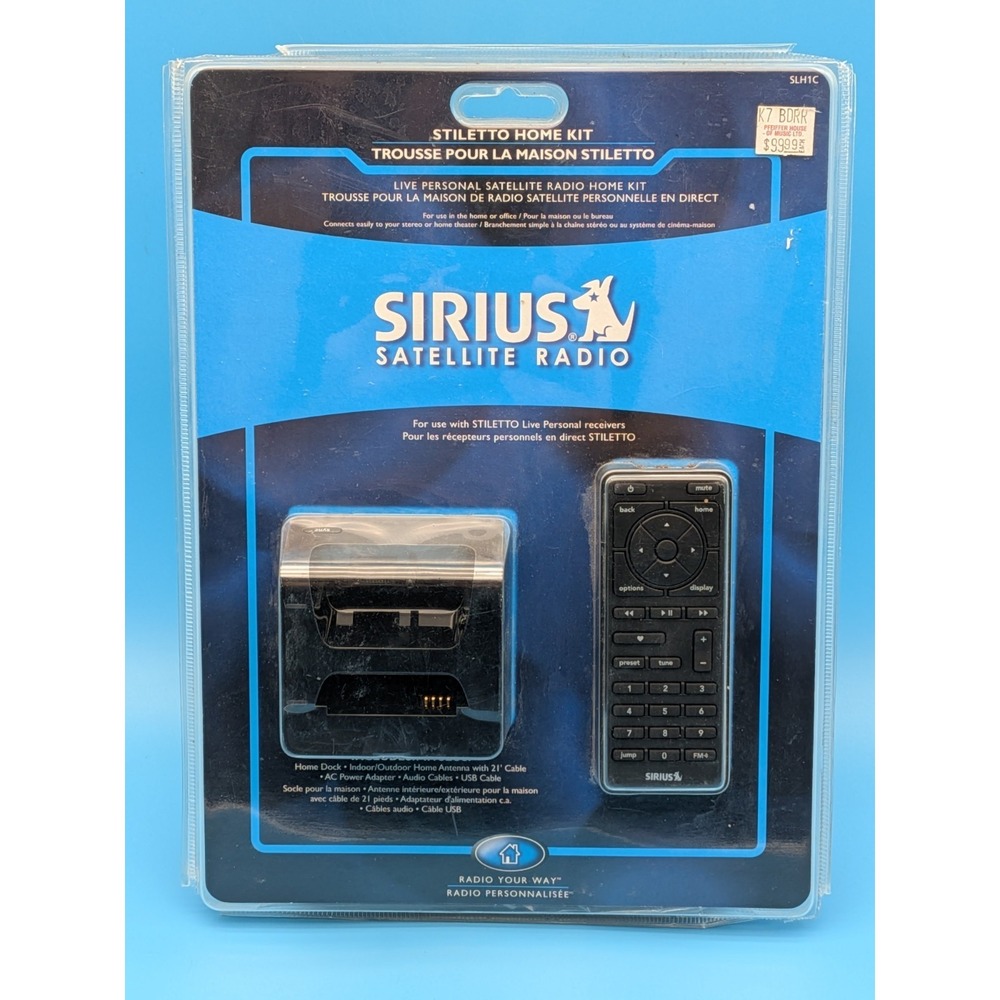 Sirius Satellite Radio Stiletto Home Kit NIB